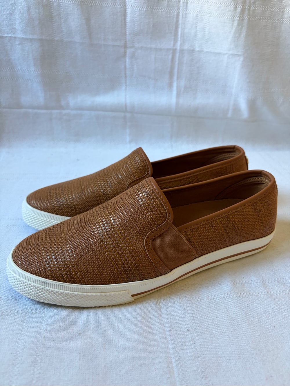 Lauren Ralph Lauren Jinny Slip-On Sneaker Shoes Brown Women's Size 8 NEW